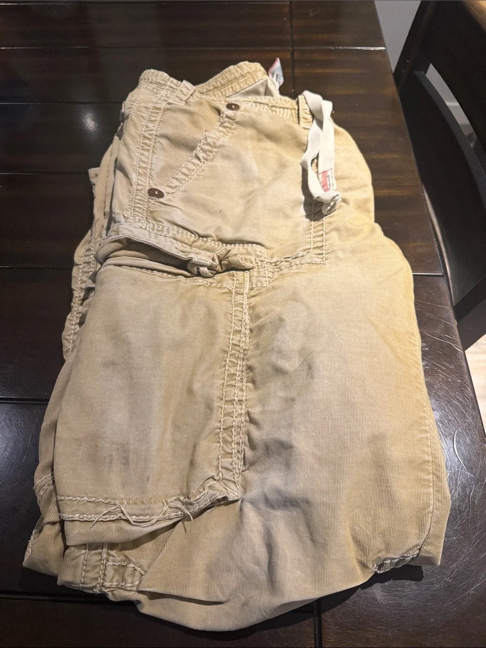 True Religion Men’s Relaxed Jeans Beige/Tan 36 x 32